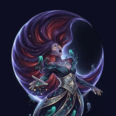 Sable, Voidhymn — STARLESS familiar art
