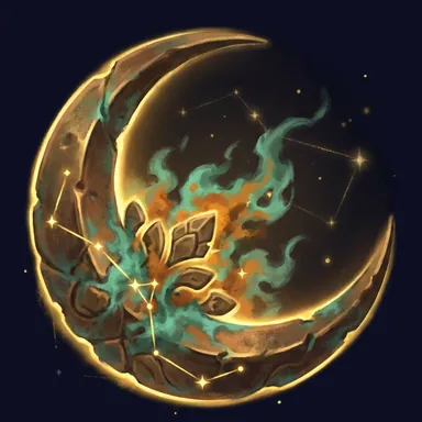 Morrigan, the Verdigris Moon — STARLESS star power art